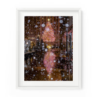 Rockefeller Center Christmas Tree Snowfall | Fine Art Photography Print