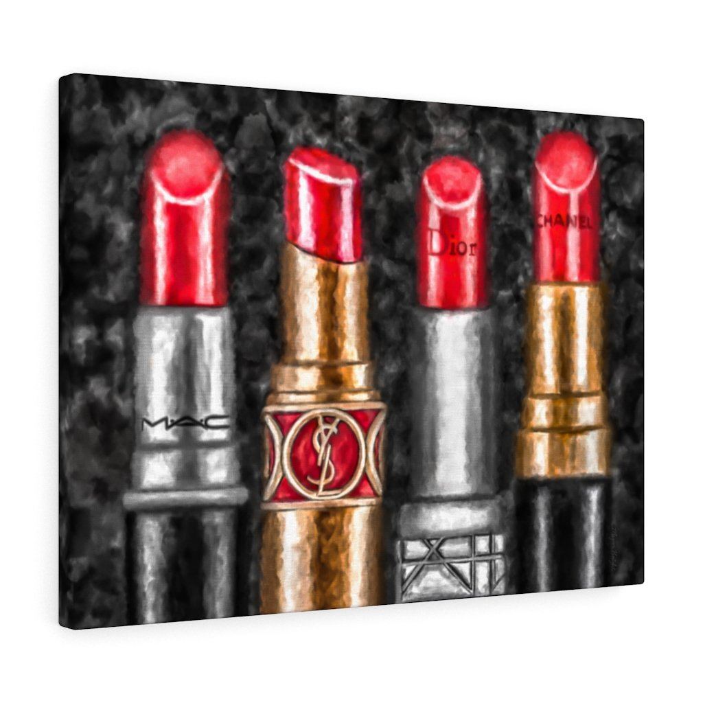 Lipstick Luxe (Red) | Canvas Art