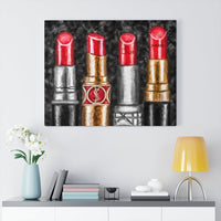 Lipstick Luxe (Red) | Canvas Art