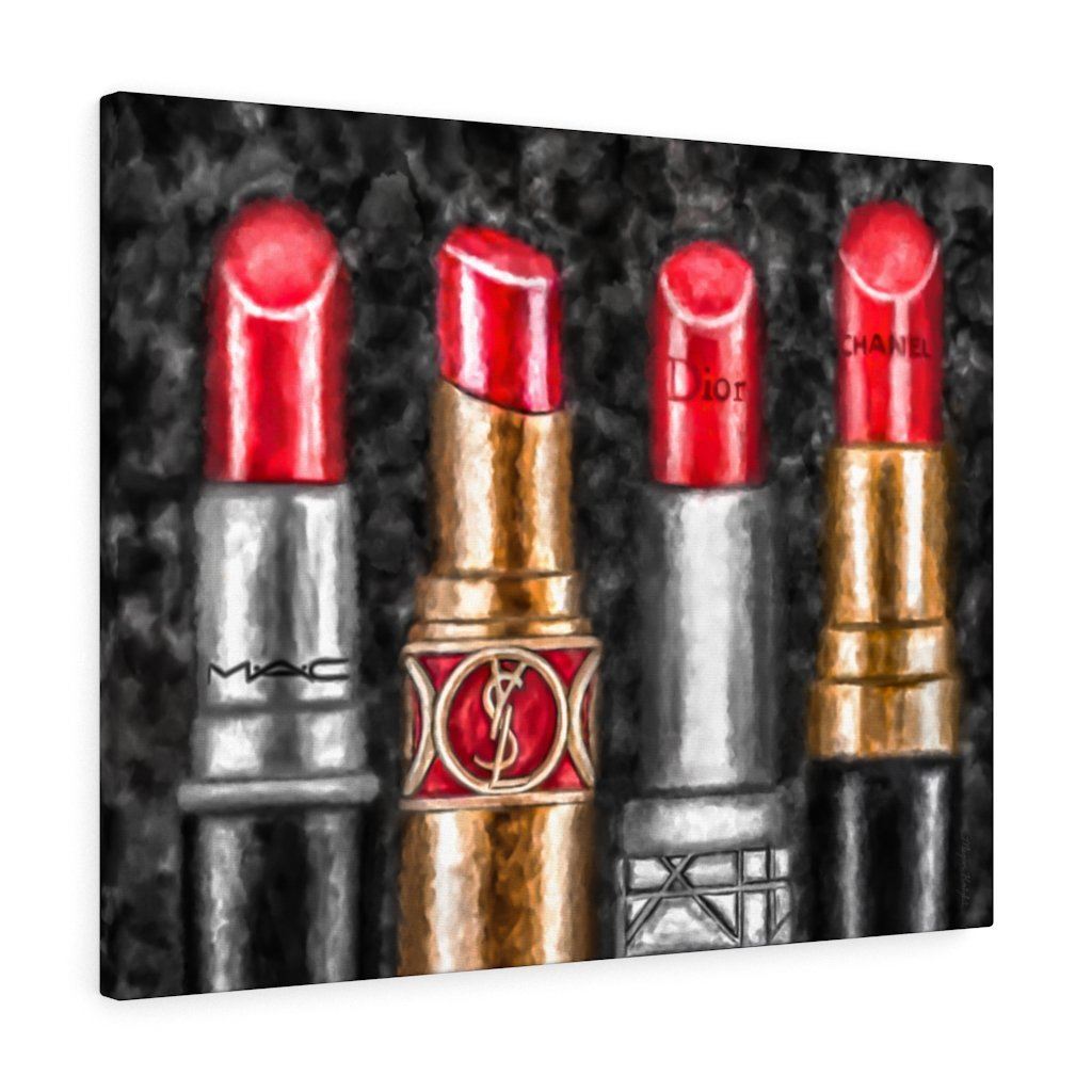 Lipstick Luxe (Red) | Canvas Art