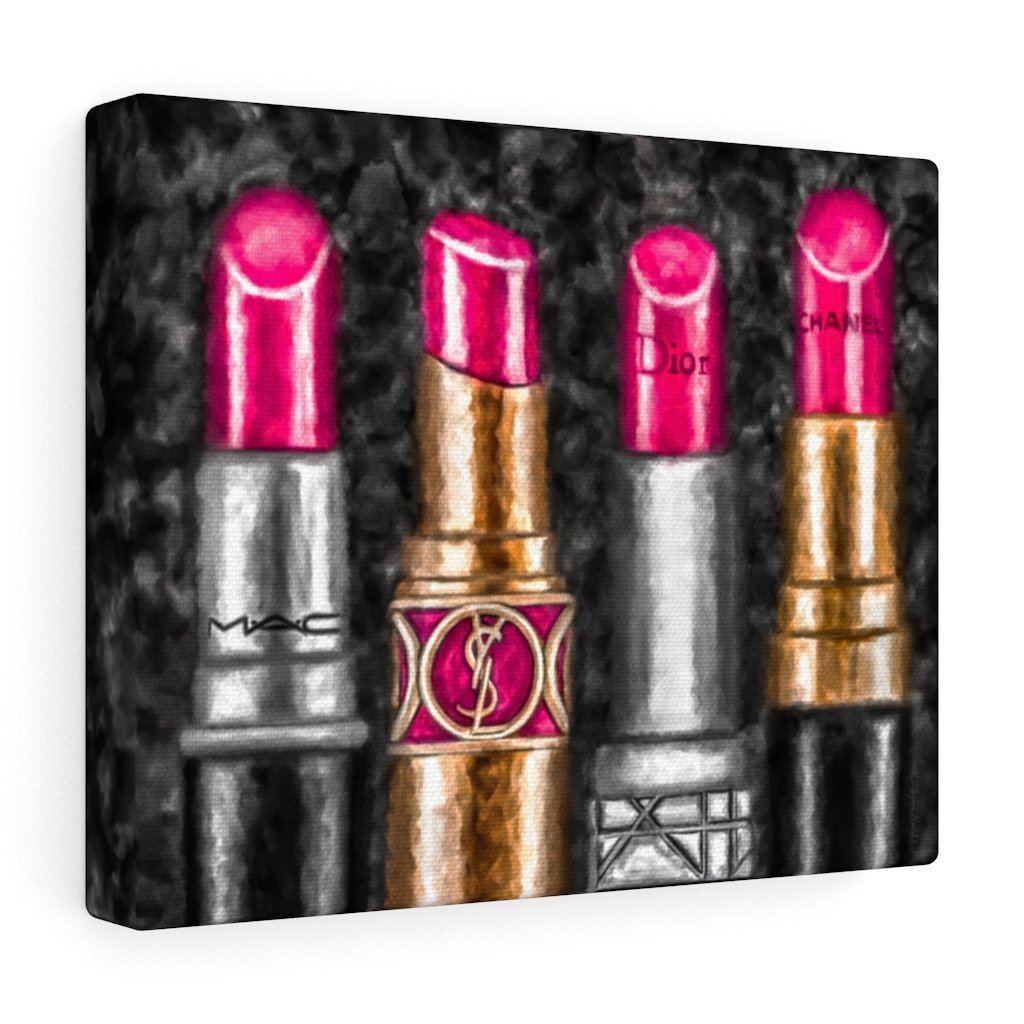 Lipstick Luxe (Pink) | Canvas Art