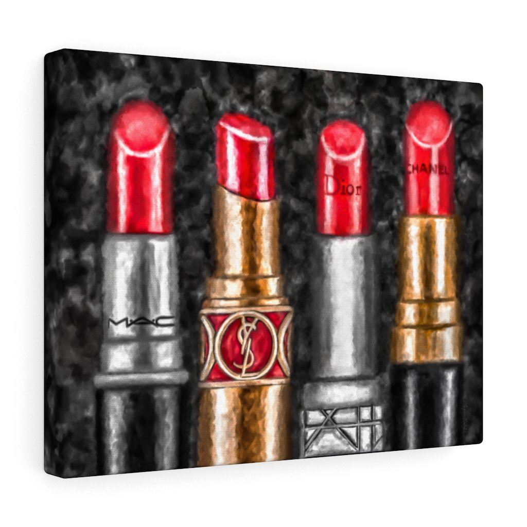 Lipstick Luxe (Red) | Canvas Art