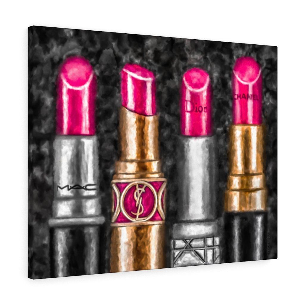 Lipstick Luxe (Pink) | Canvas Art