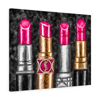 Lipstick Luxe (Pink) | Canvas Art