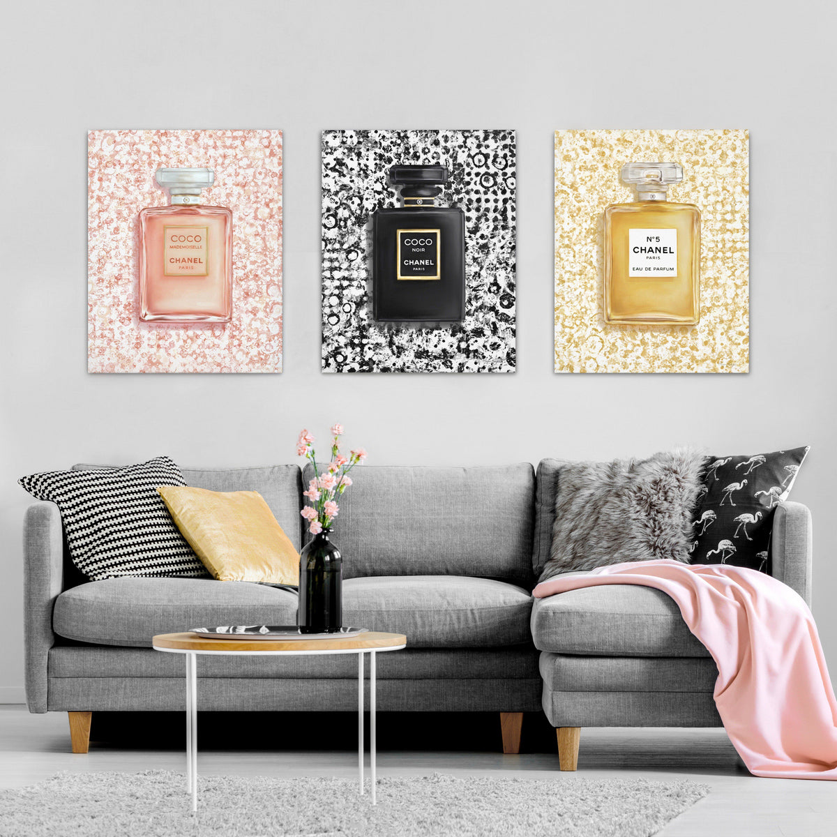 French Fragrances | Canvas Art (Set of 3)