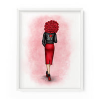 NY Rose Gal | Fashion Illustration Art Print