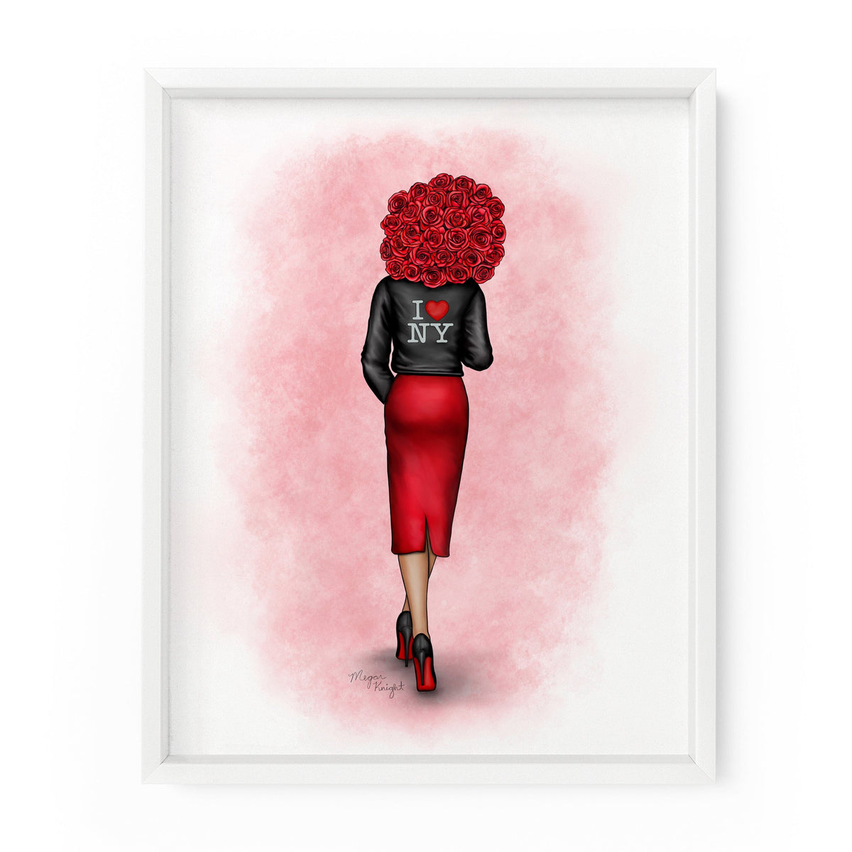 NY Rose Gal | Fashion Illustration Art Print