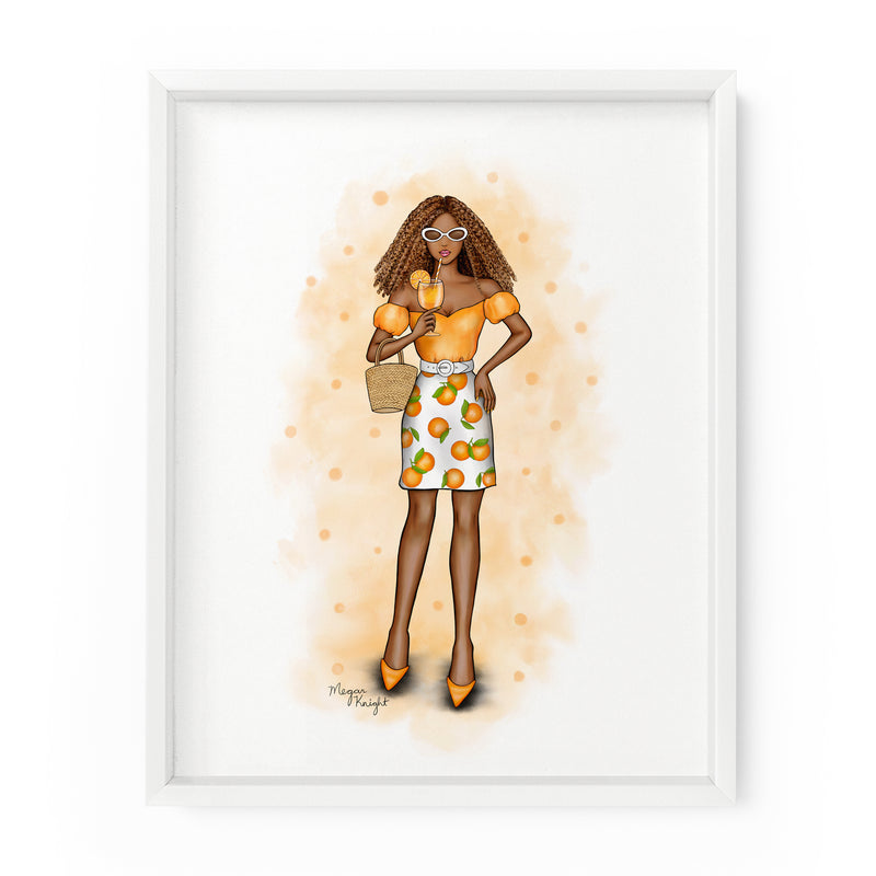 Oranges Gal | Fashion Illustration Art Print