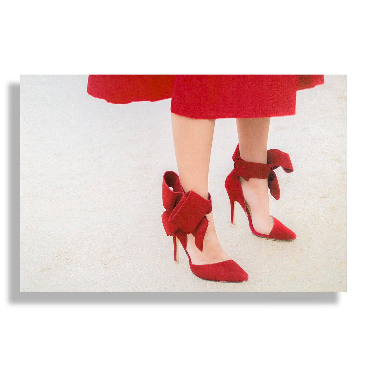 Red Over Heels | Fashion Art Print - RECOVETED - Fashion Art Prints