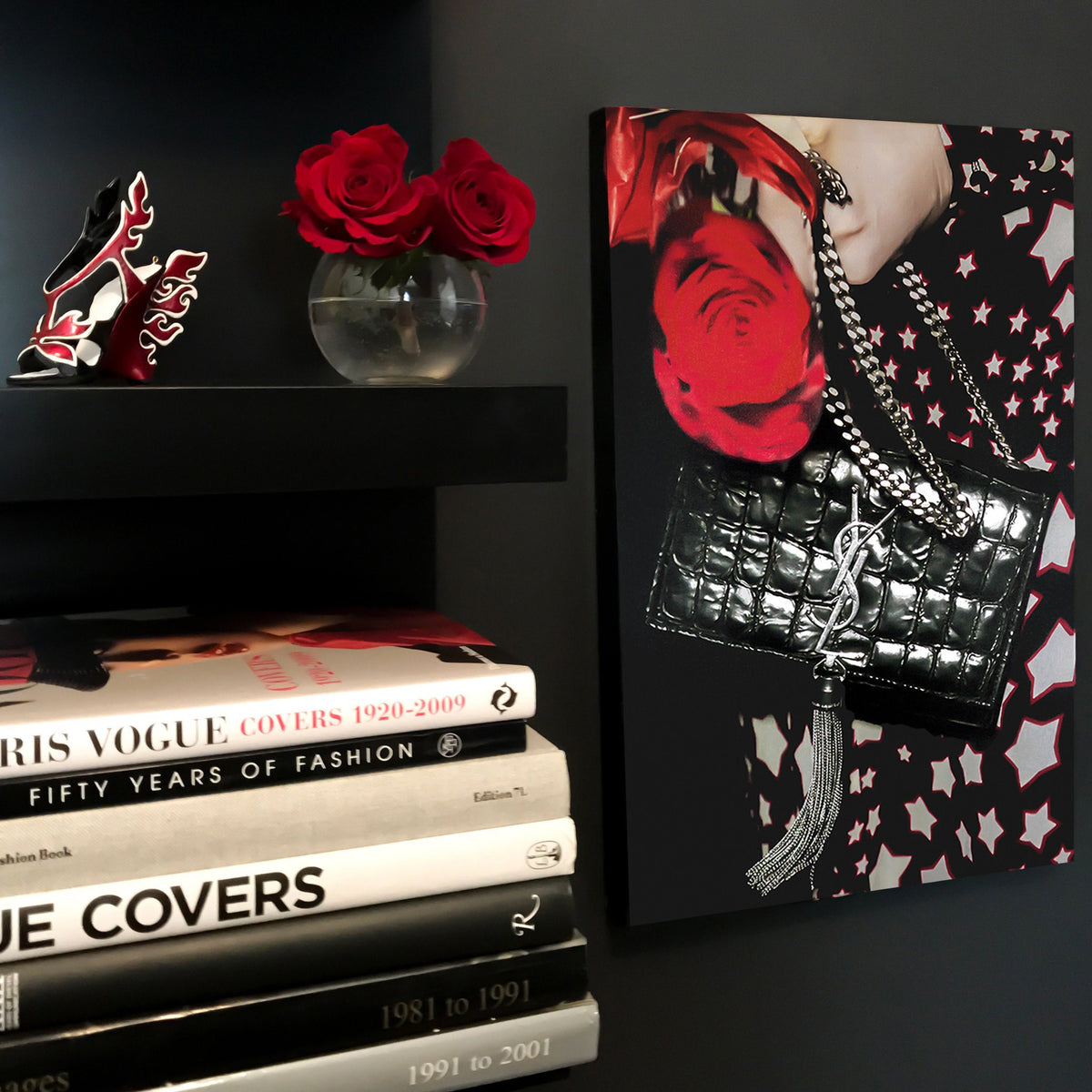 Stars & Roses | Fashion Art Print - RECOVETED - Fashion Art Prints