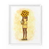 Sunflower Gal | Fashion Illustration Art Print