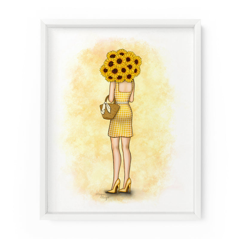 Sunflower Gal | Fashion Illustration Art Print