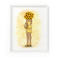 Sunflower Gal | Fashion Illustration Art Print