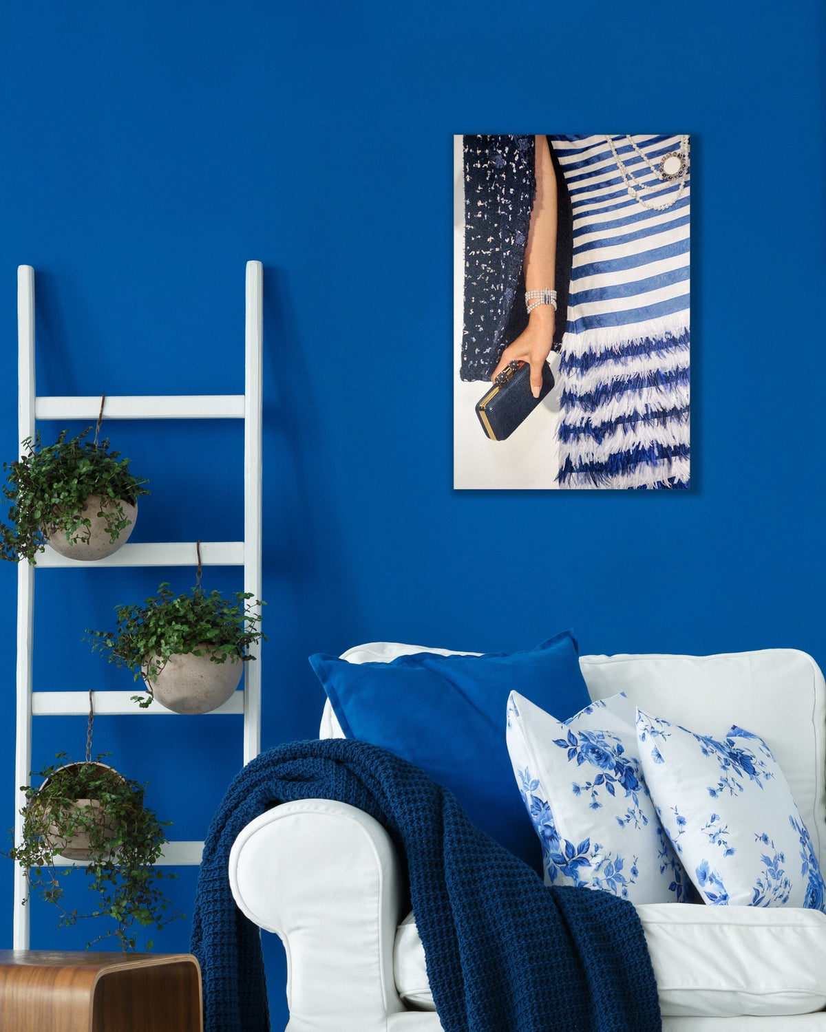 Blue Striped | Canvas Art