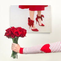 Red Over Heels | Canvas Art